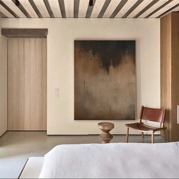 Beige and Brown Abstract Tranquility #WS517