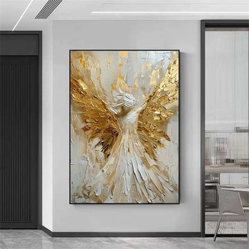 Abstract Angel Wing Textured Painting #AP019