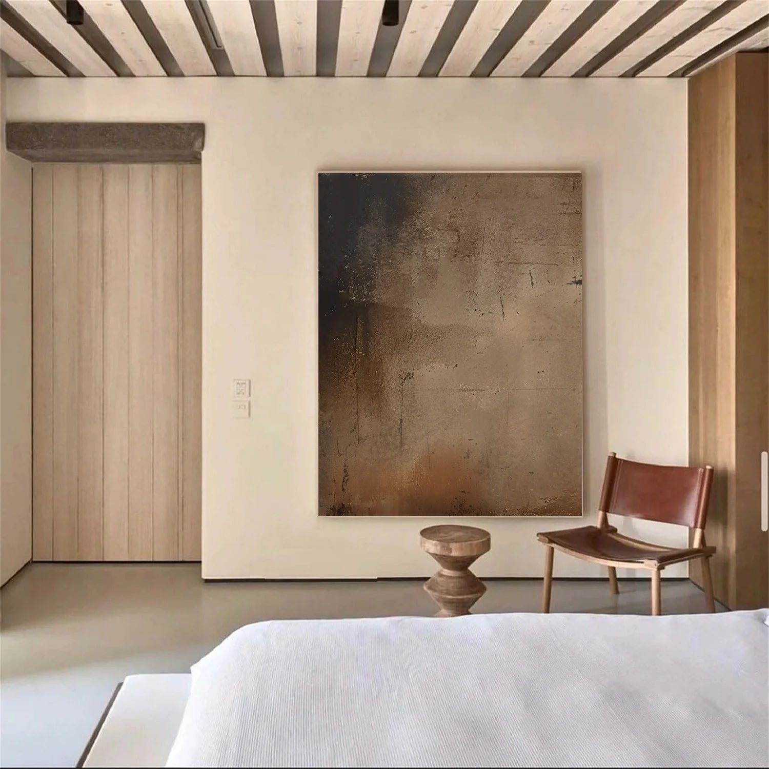 Beige and Brown Abstract Tranquility #WS519