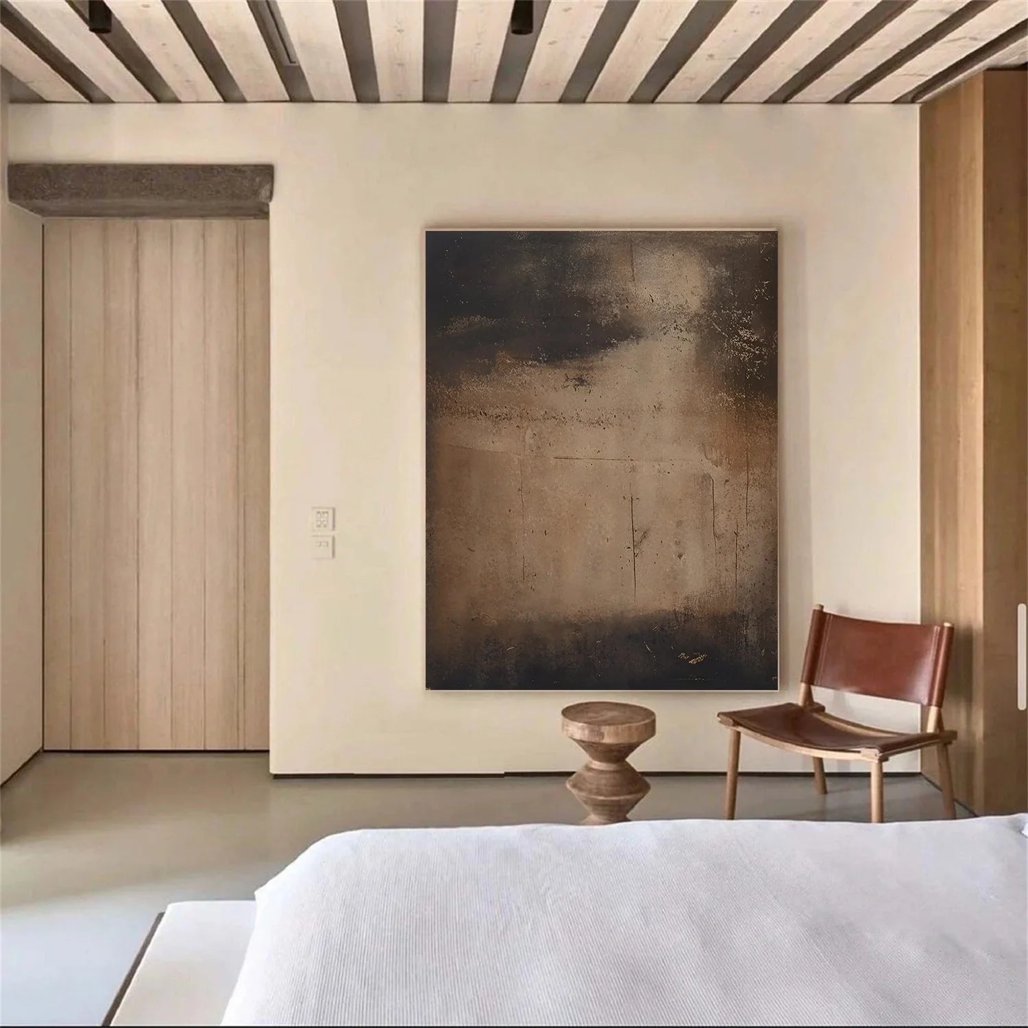 Beige and Brown Abstract Tranquility #WS513
