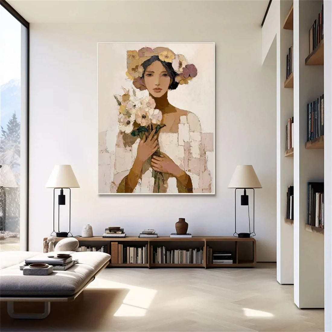 Abstract Portrait Wall Art #AP095