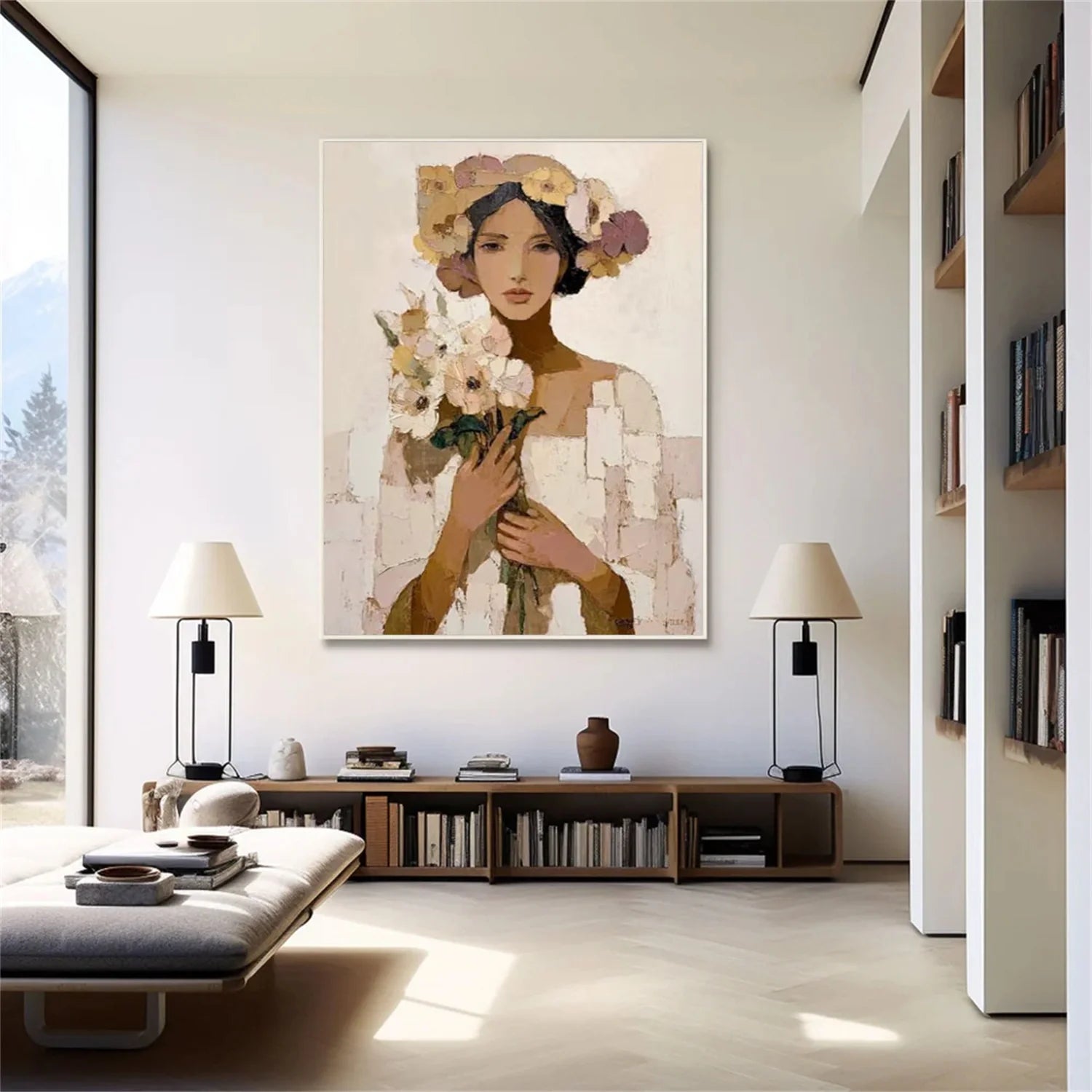 Abstract Portrait Wall Art #AP095