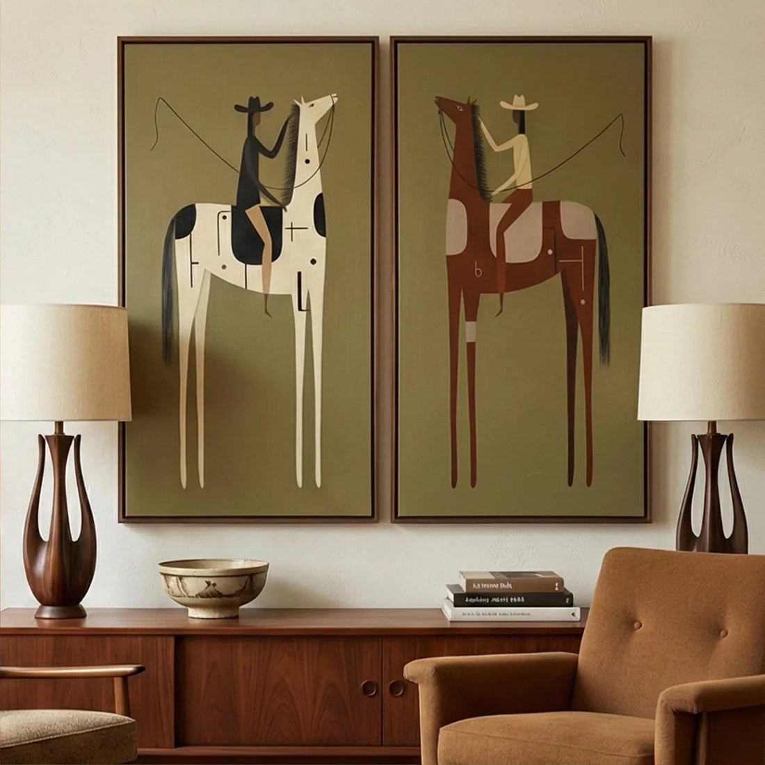 Vintage Americana Art Set of 2 #VA014