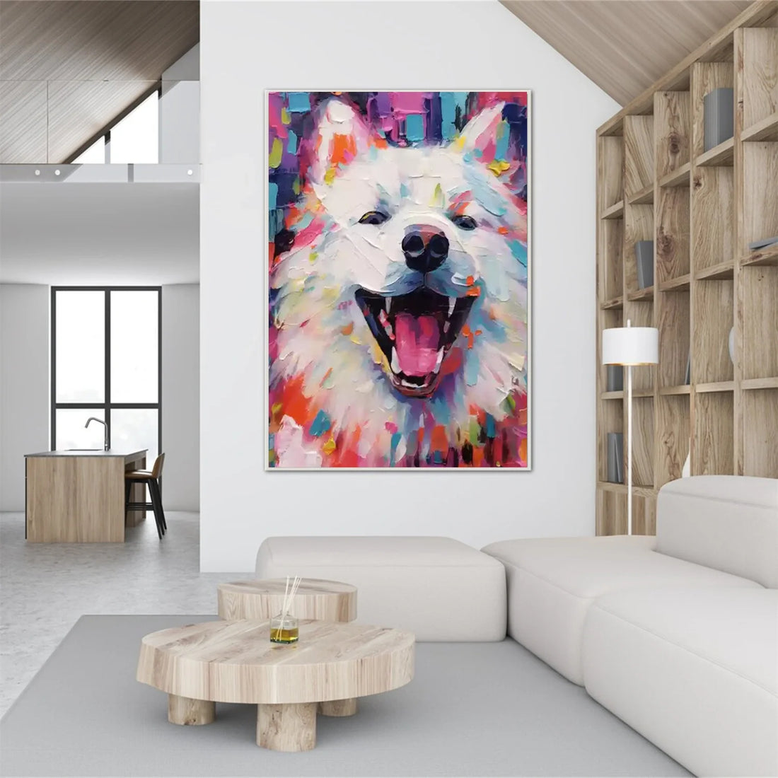 Abstract Animal Dog Wall Art #AL114