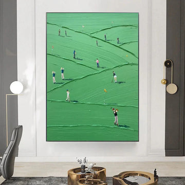 Golf Sport Textured Wall Art #SA079