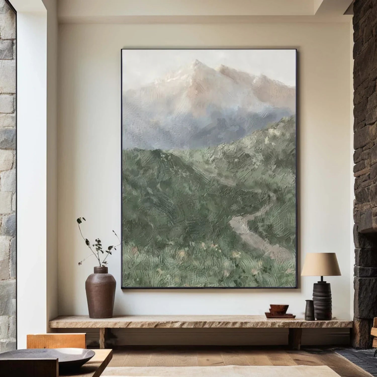 Minimalistic Mountain Canvas Art #MM256