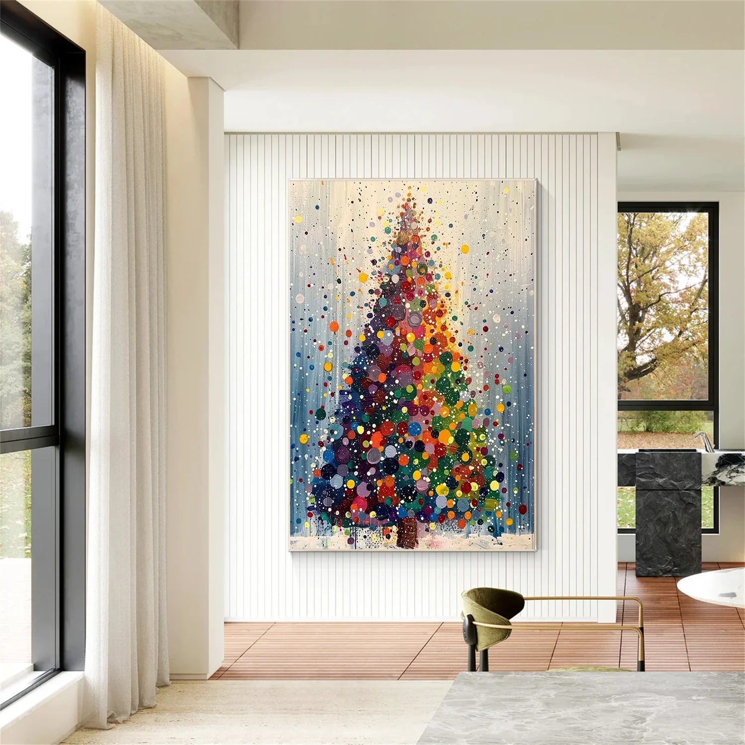 Flower & Tree Abstract Wall Art #ML191