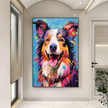 Abstract Animal Dog Wall Art #AL113