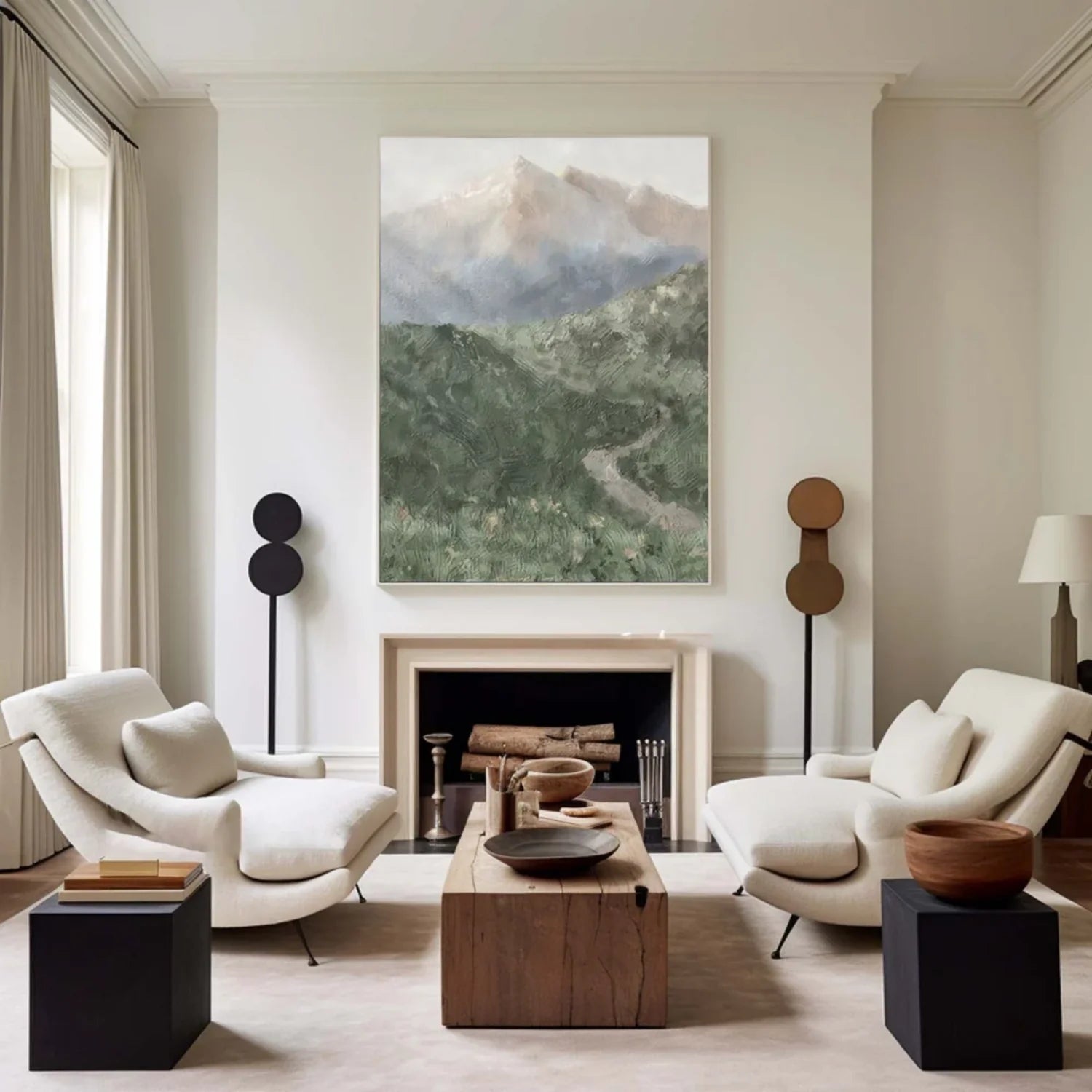 Minimalistic Mountain Canvas Art #MM256