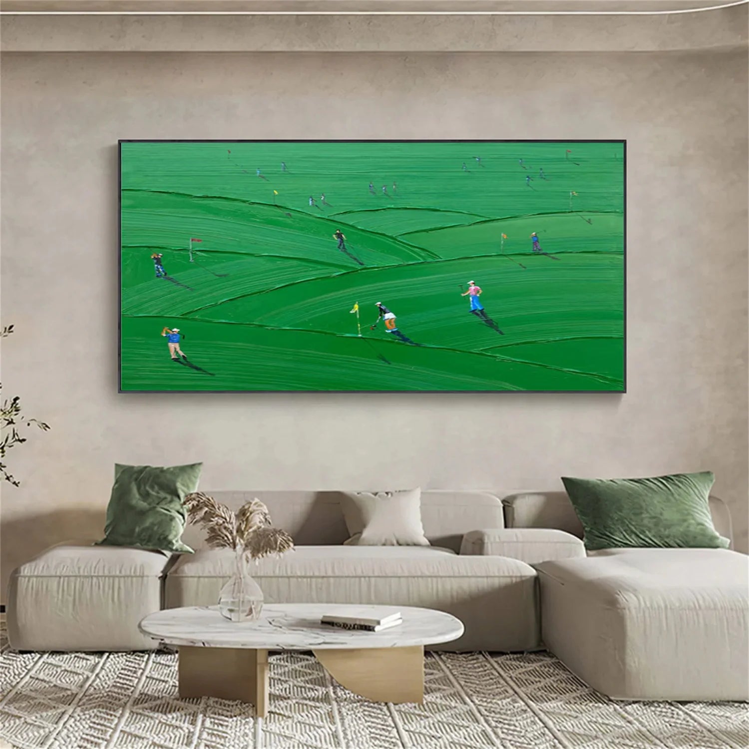 Golf Sport Textured Wall Art #SA078