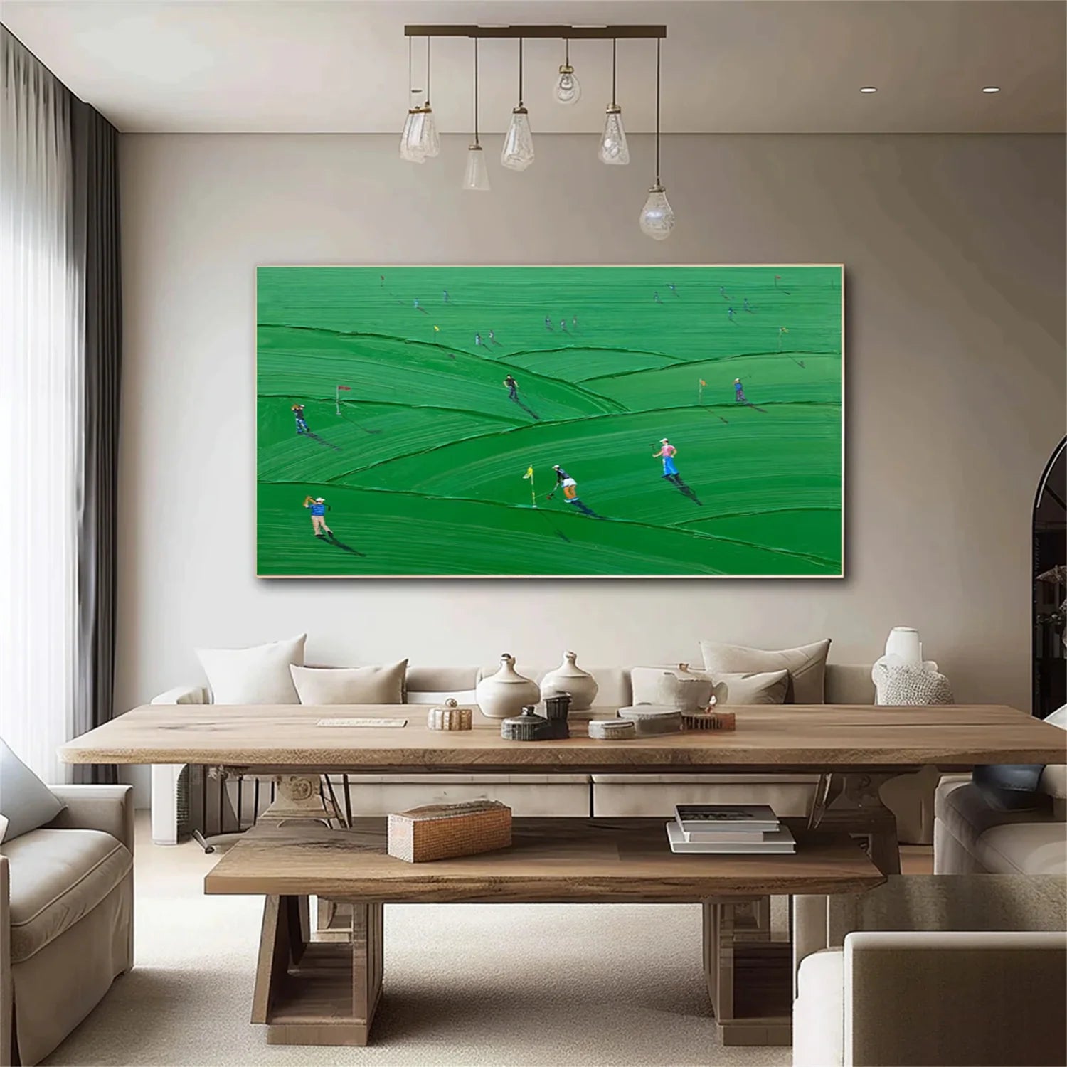 Golf Sport Textured Wall Art #SA078