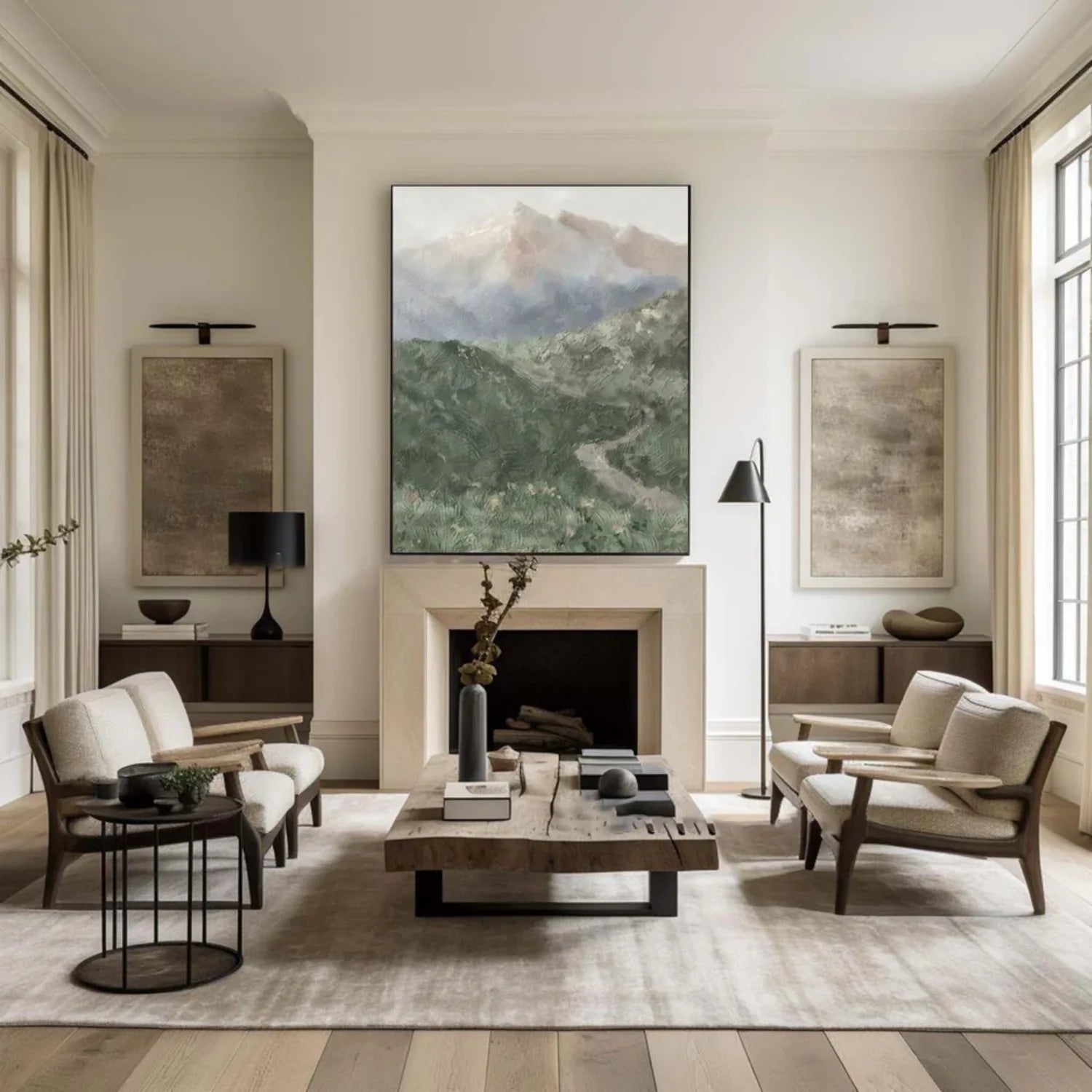 Minimalistic Mountain Canvas Art #MM256