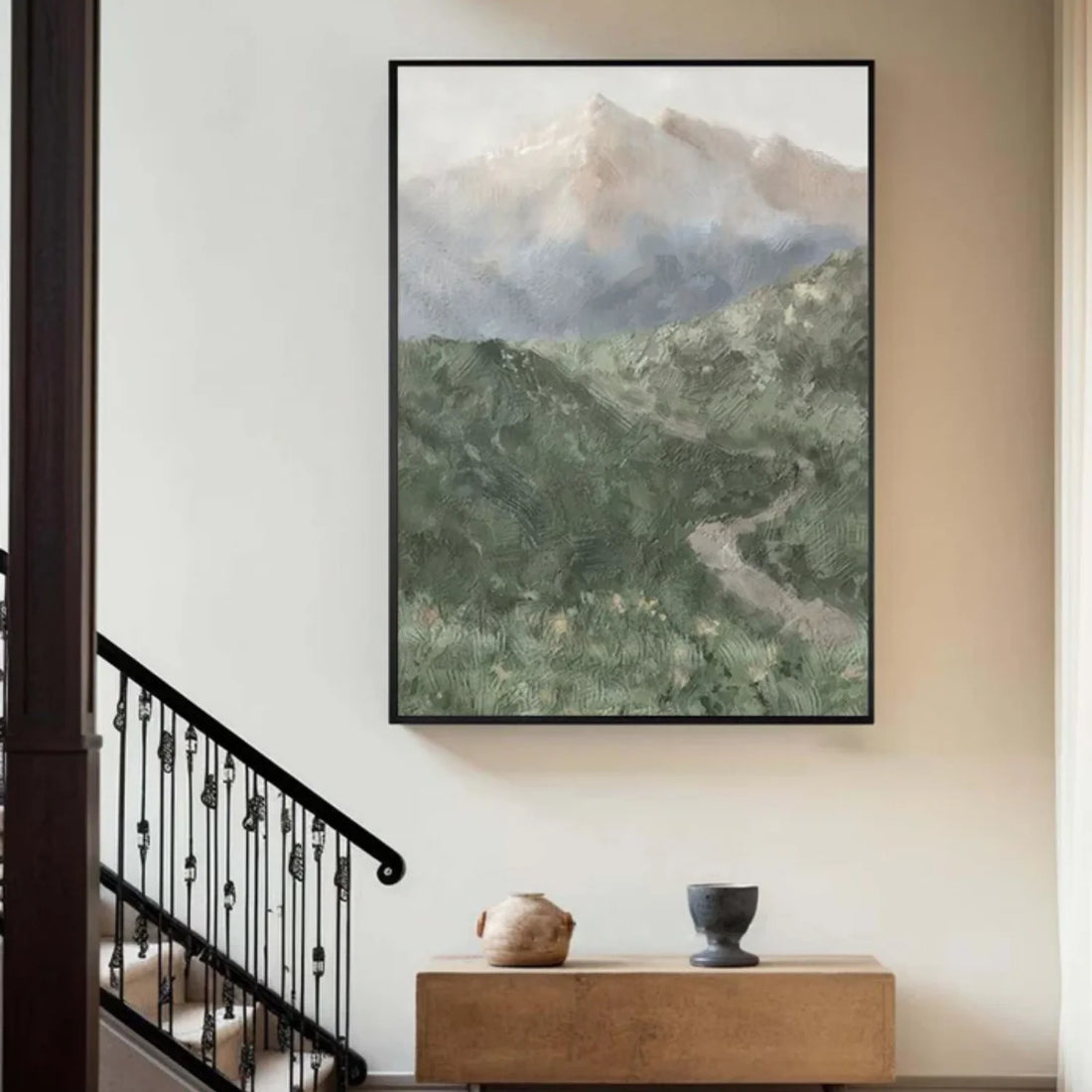 Minimalistic Mountain Canvas Art #MM256