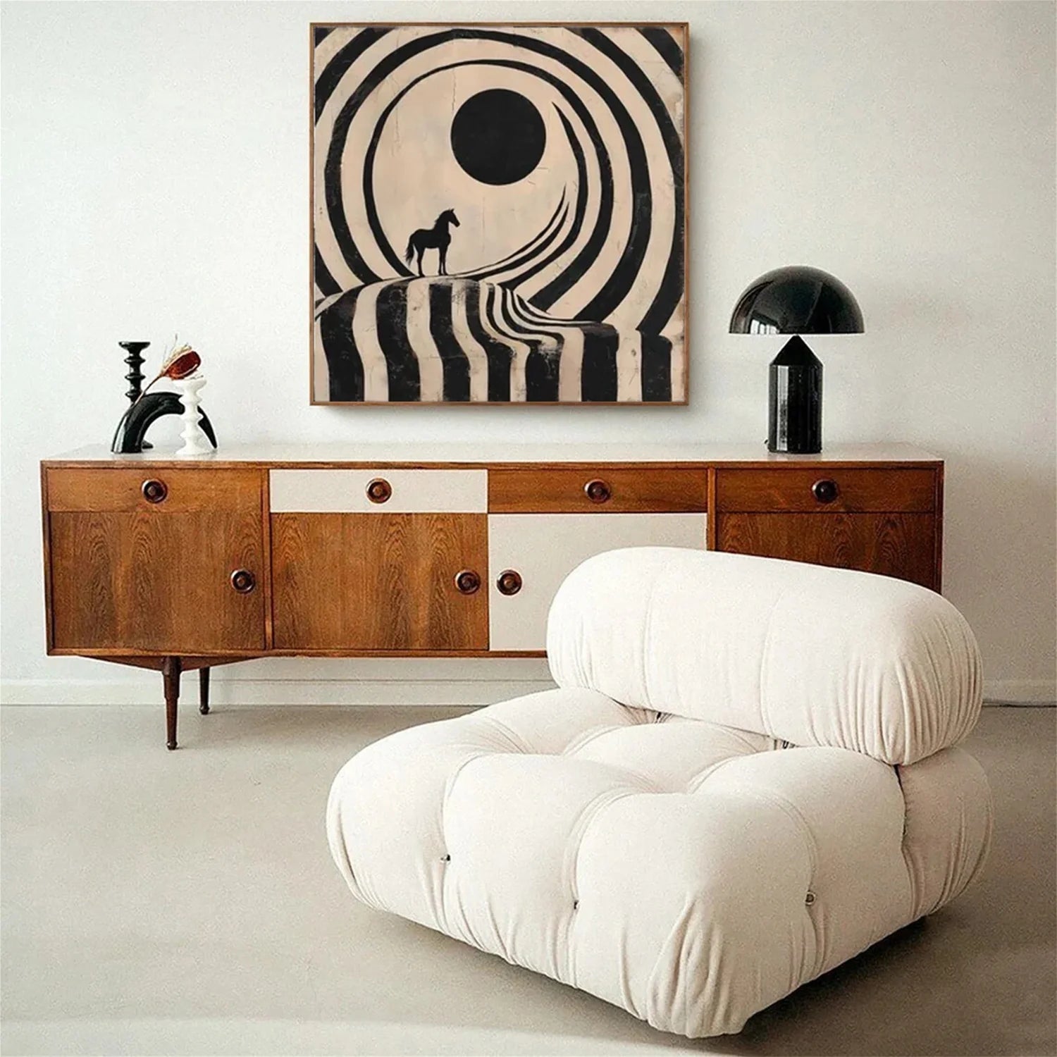 Abstract Animal Horse Wall Art #AL166