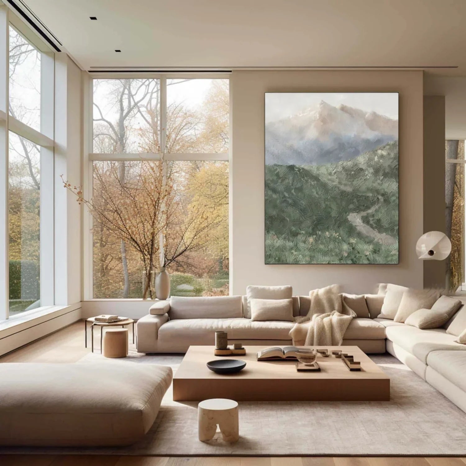 Minimalistic Mountain Canvas Art #MM256