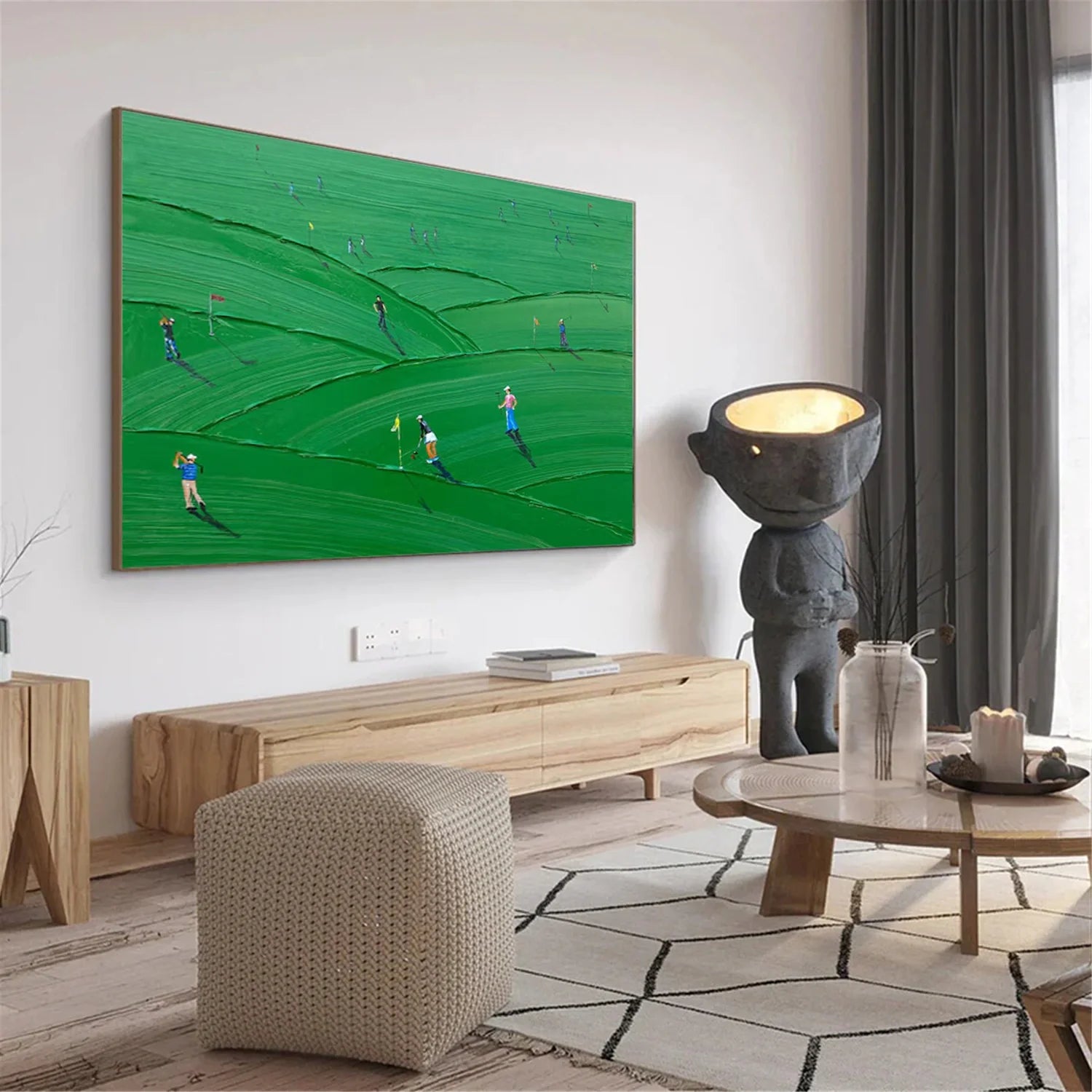 Golf Sport Textured Wall Art #SA078