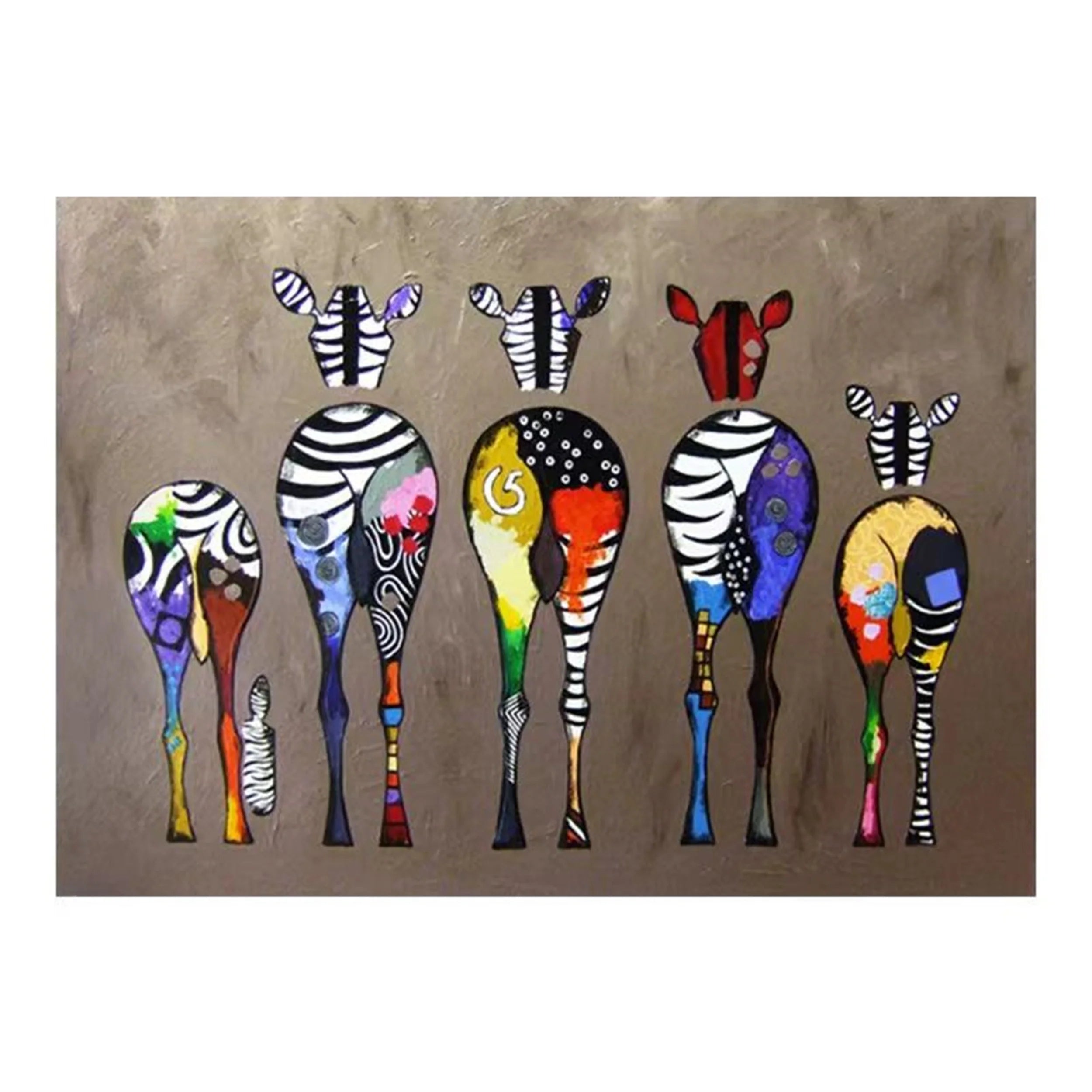 Colorful Horse Abstract Animal Wall Art #AL019