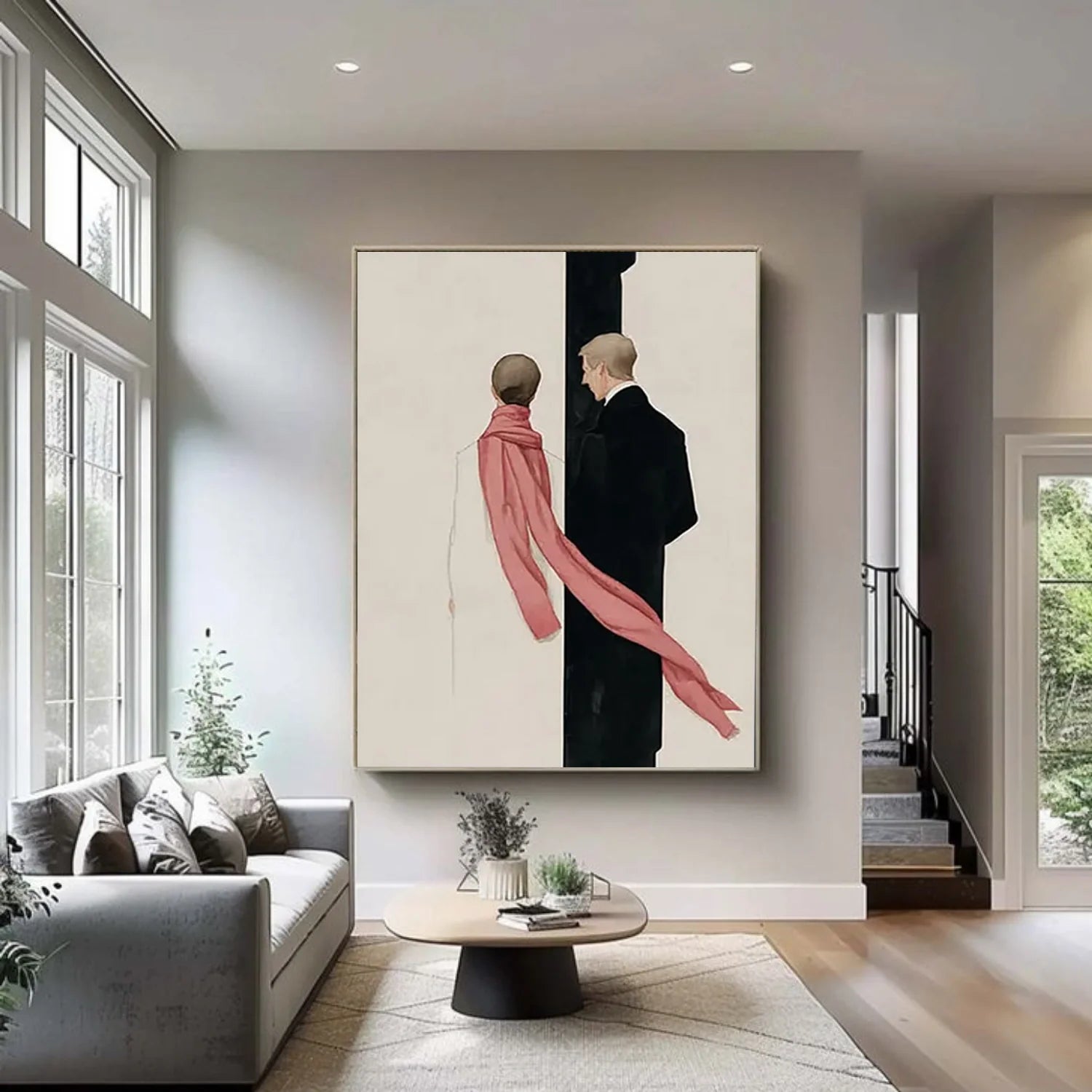 Abstract Portrait Wall Art #AP105