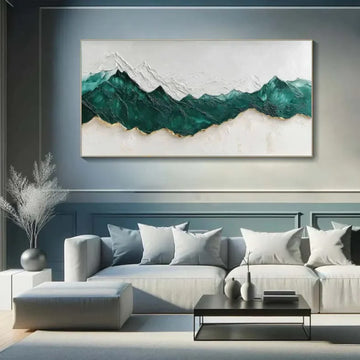 Minimalist Mountain Textured Canvas Art #MM322