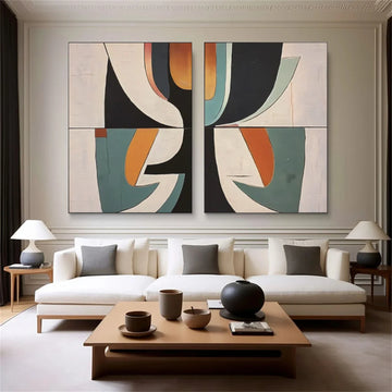 Abstract Canvas Art Set of 2 #WS729