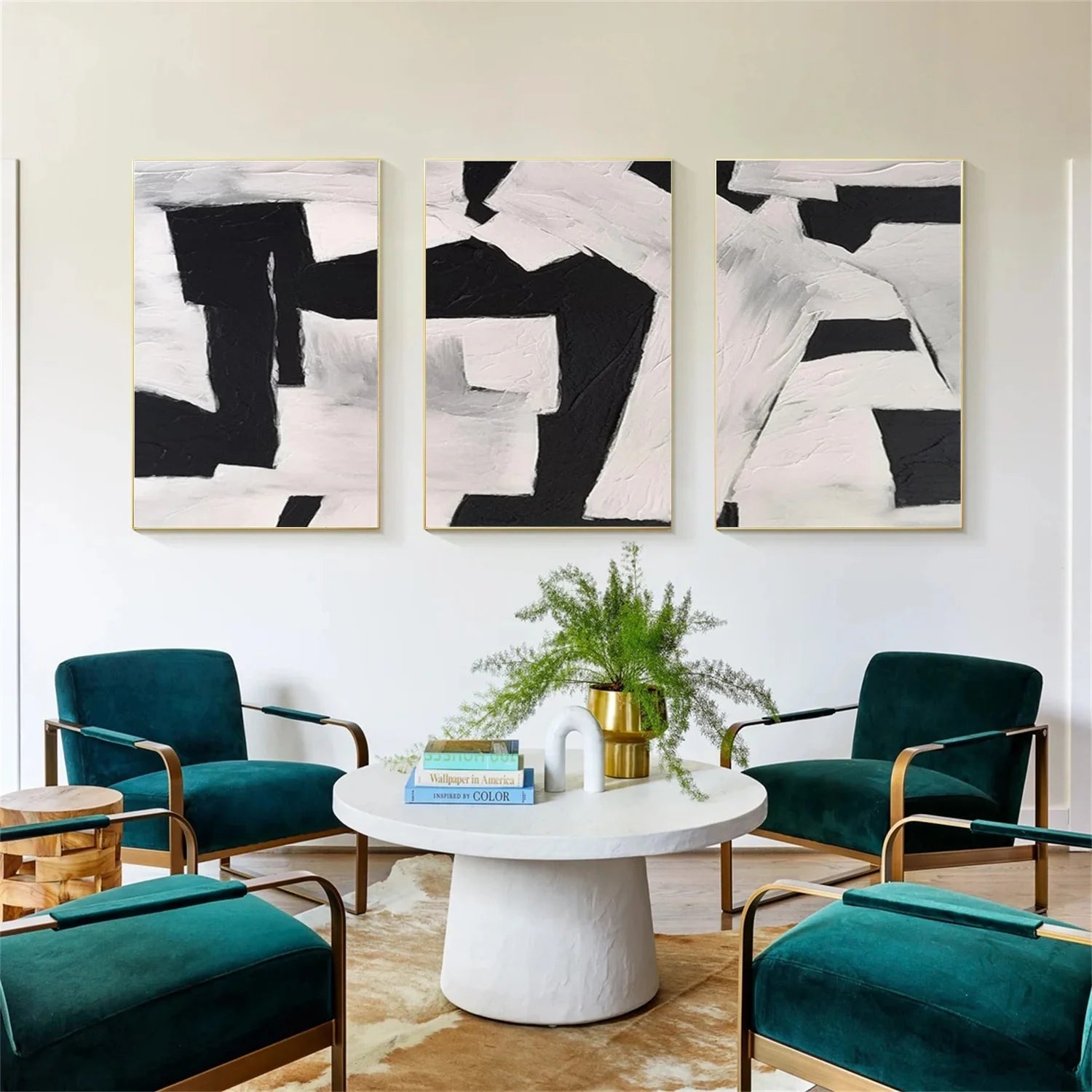 WABI SABI Abstract Tranquility Set of 3 #WS548