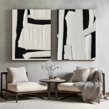 Minimalist Textured Canvas Art Set of 2 #MM362