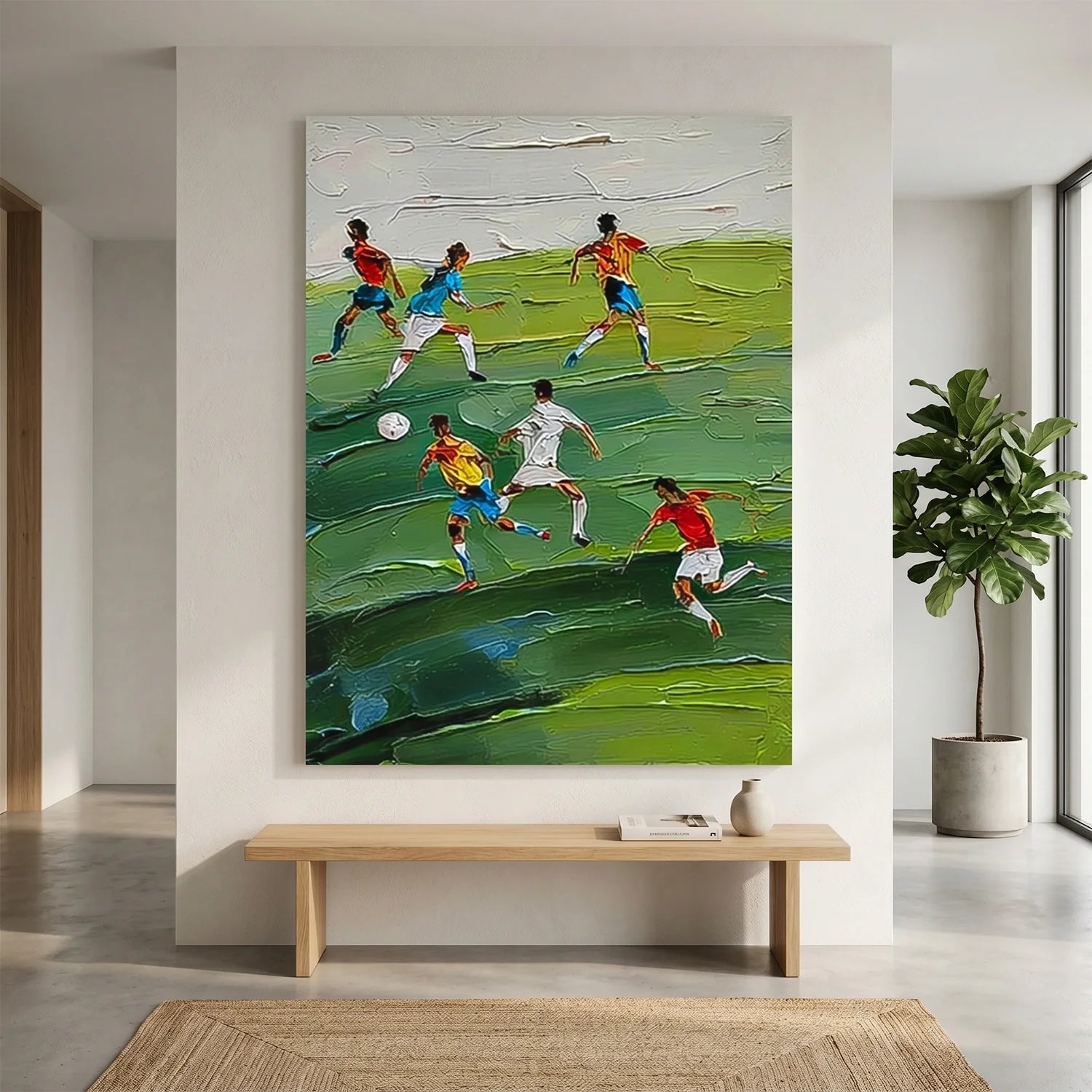 Football Sport Textured Wall Art #SA096