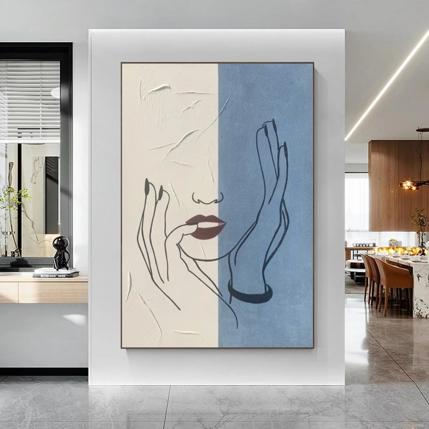 Abstract Portrait Wall Art #AP074