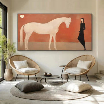 Abstract Animal Horse Wall Art #AL133
