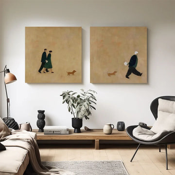 Abstract Portrait Wall Art Set of 2 #AP106
