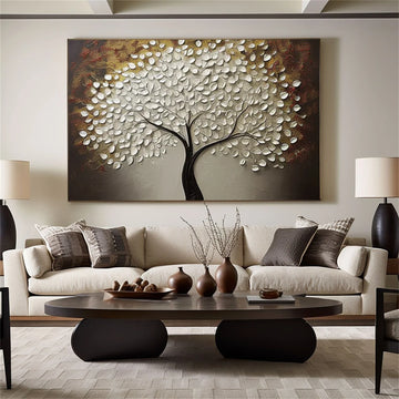 Flower & Tree Abstract Textured Wall Art #ML145