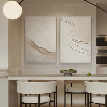 Minimalist Textured Canvas Art Set of 2 #MM376