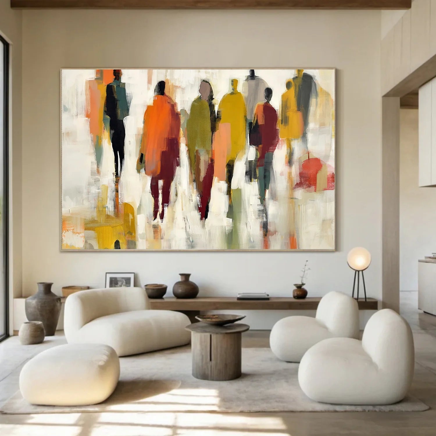 Colorful Abstract Portrait Wall Art #AP088