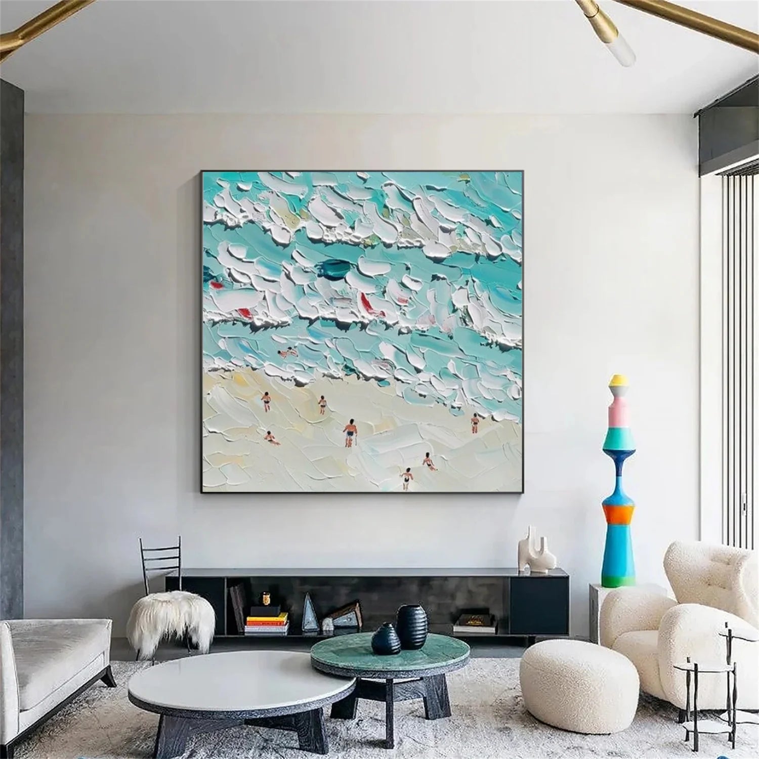 Swimming Sport Textured Wall Art #SA089
