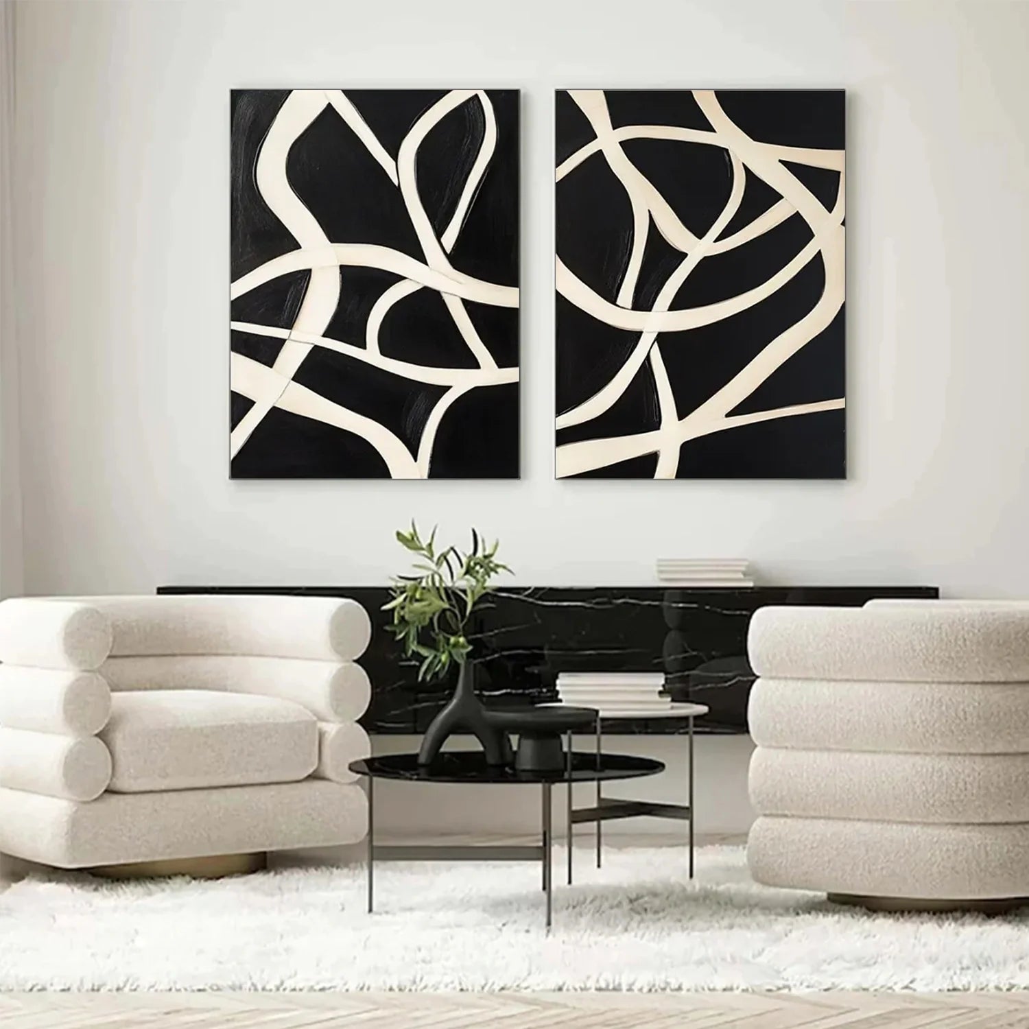 Abstract Tranquility Set of 2 #WS554