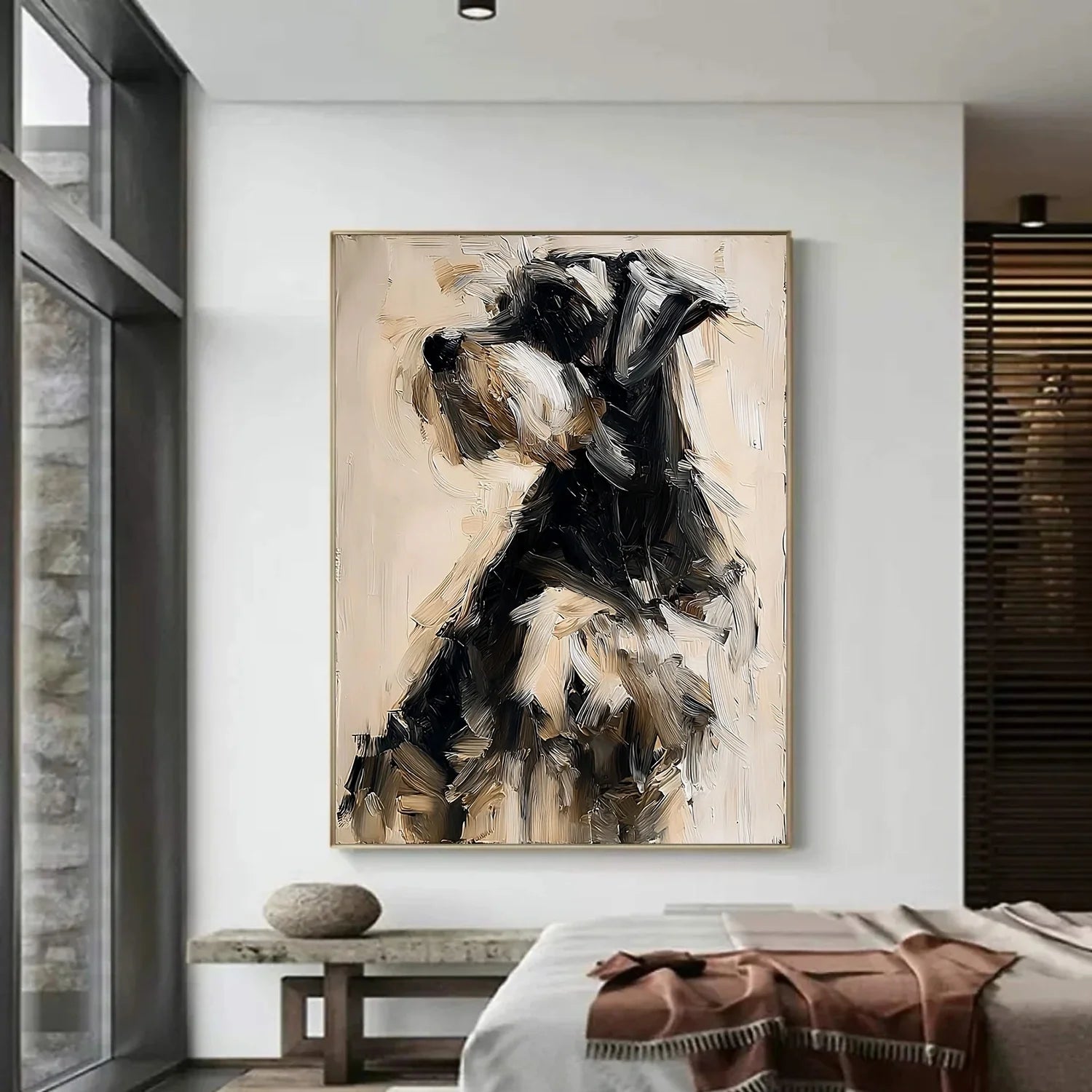Abstract Animal Dog Wall Art #AL190