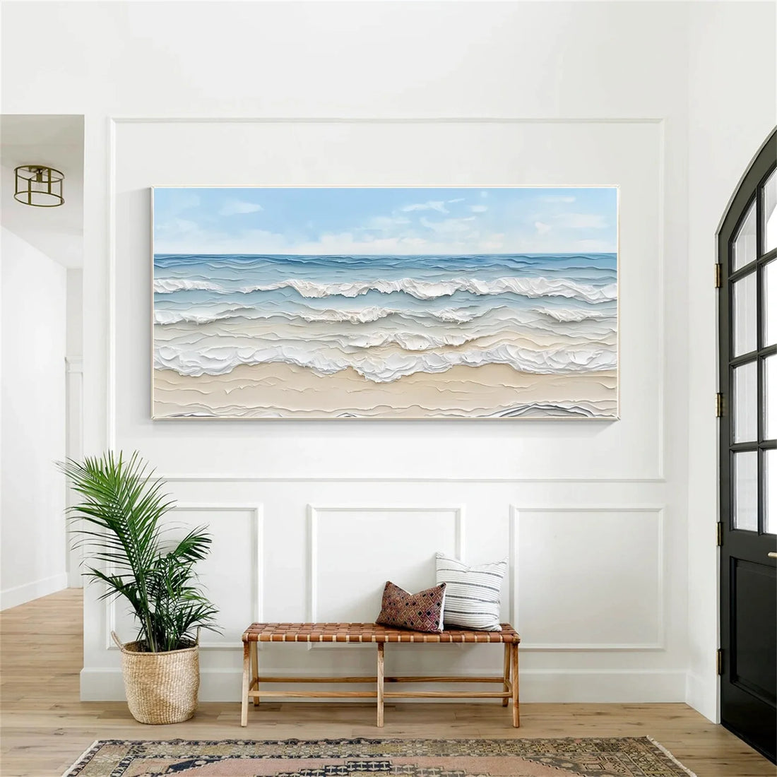 Sea & Sky Abstract Textured Wall Art #MS131