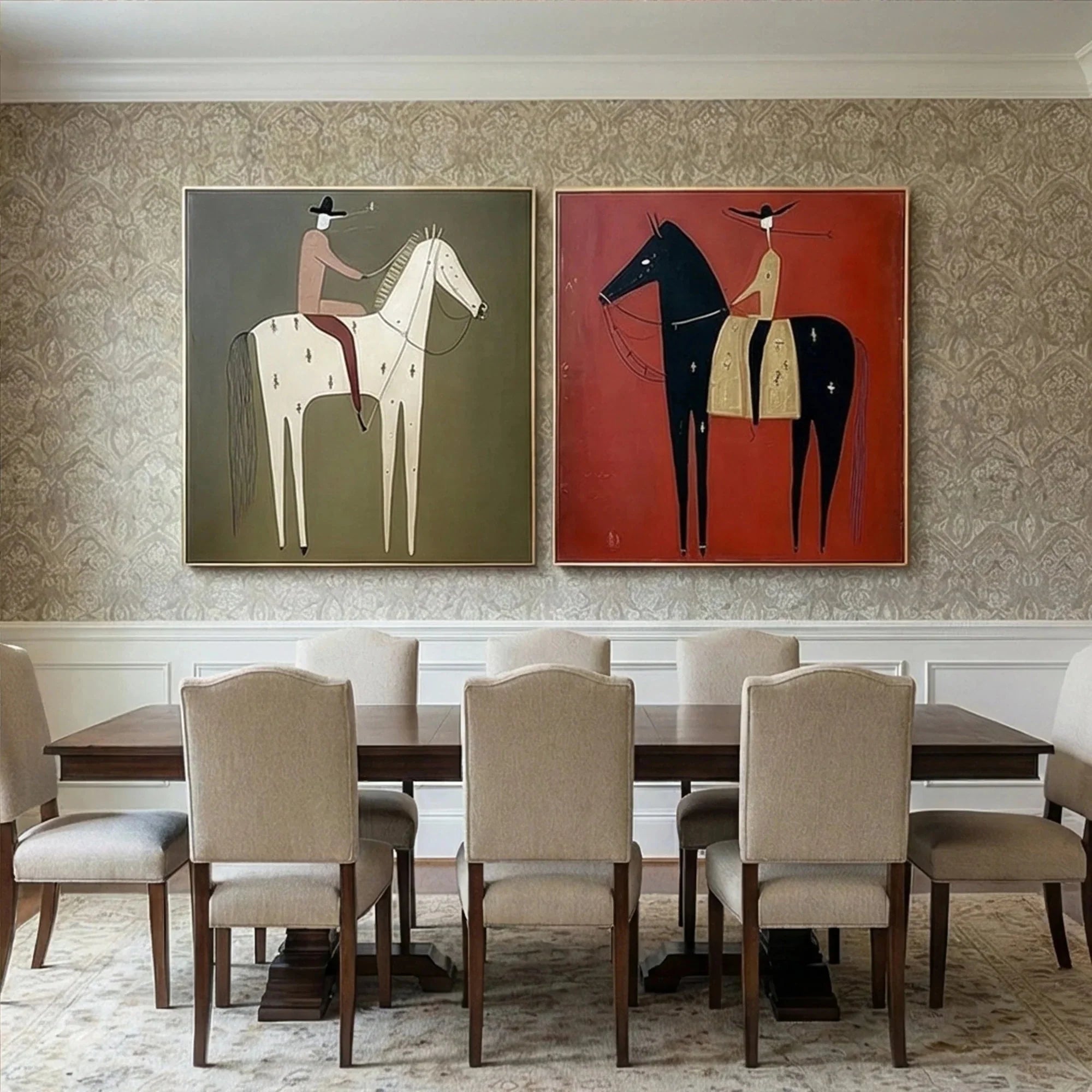 Vintage Americana Art Set of 2 #VA016