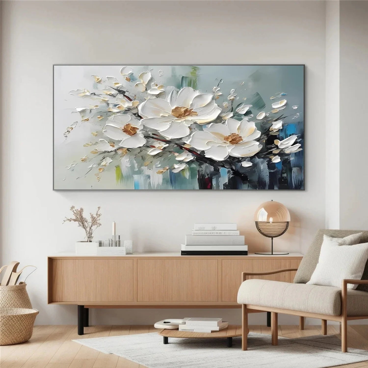 Flower & Tree Abstract Textured Wall Art #ML125