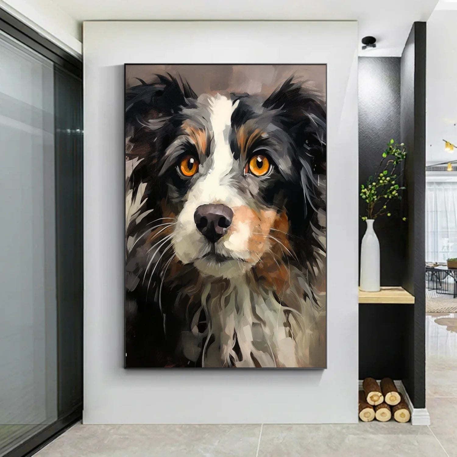 Abstract Animal Dog Wall Art #AL100
