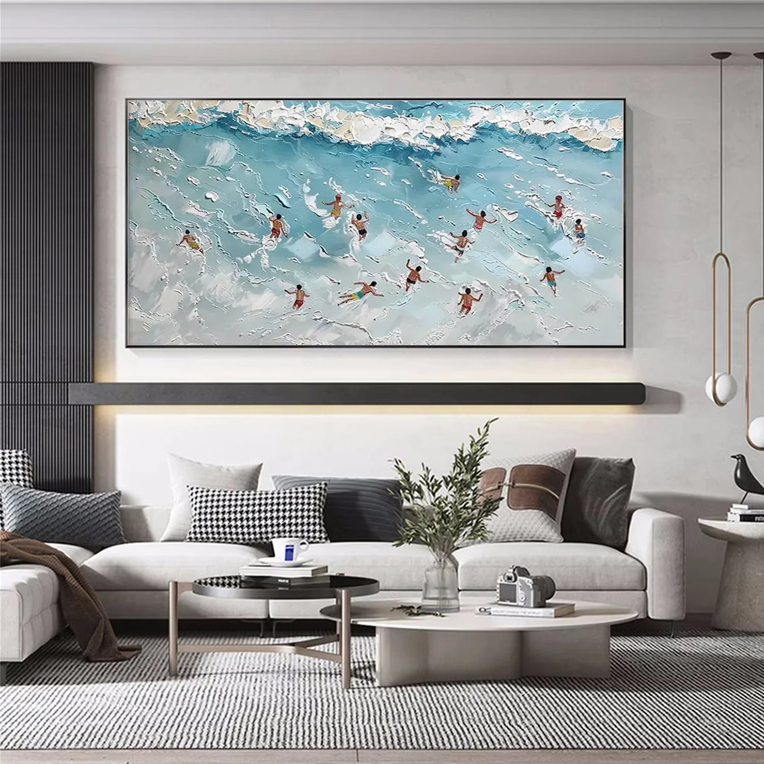 Swimming Sport Textured Wall Art #SA018
