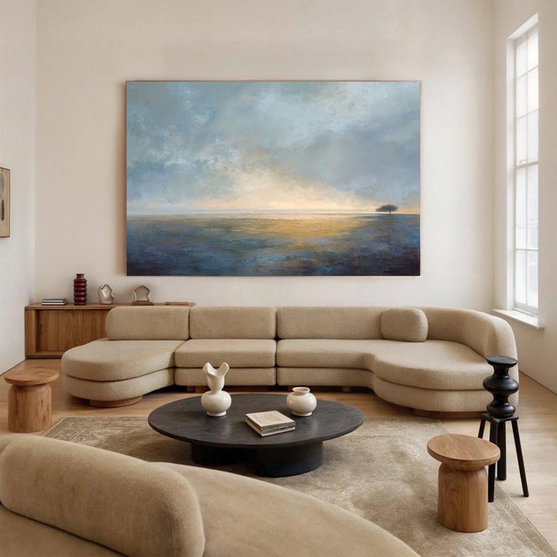 Sea & Sky Abstract Wall Art #MS286