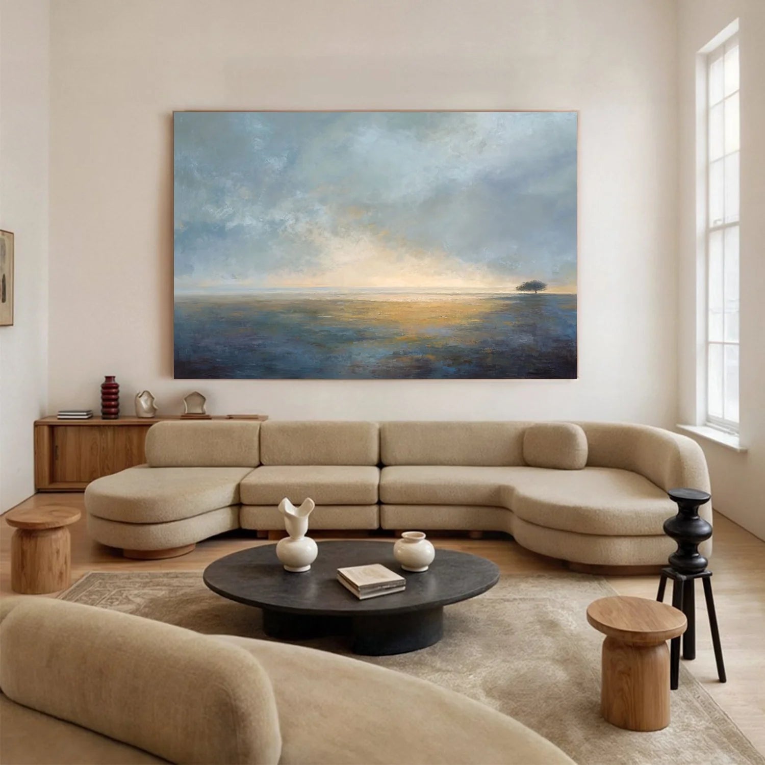 Sea & Sky Abstract Wall Art #MS286