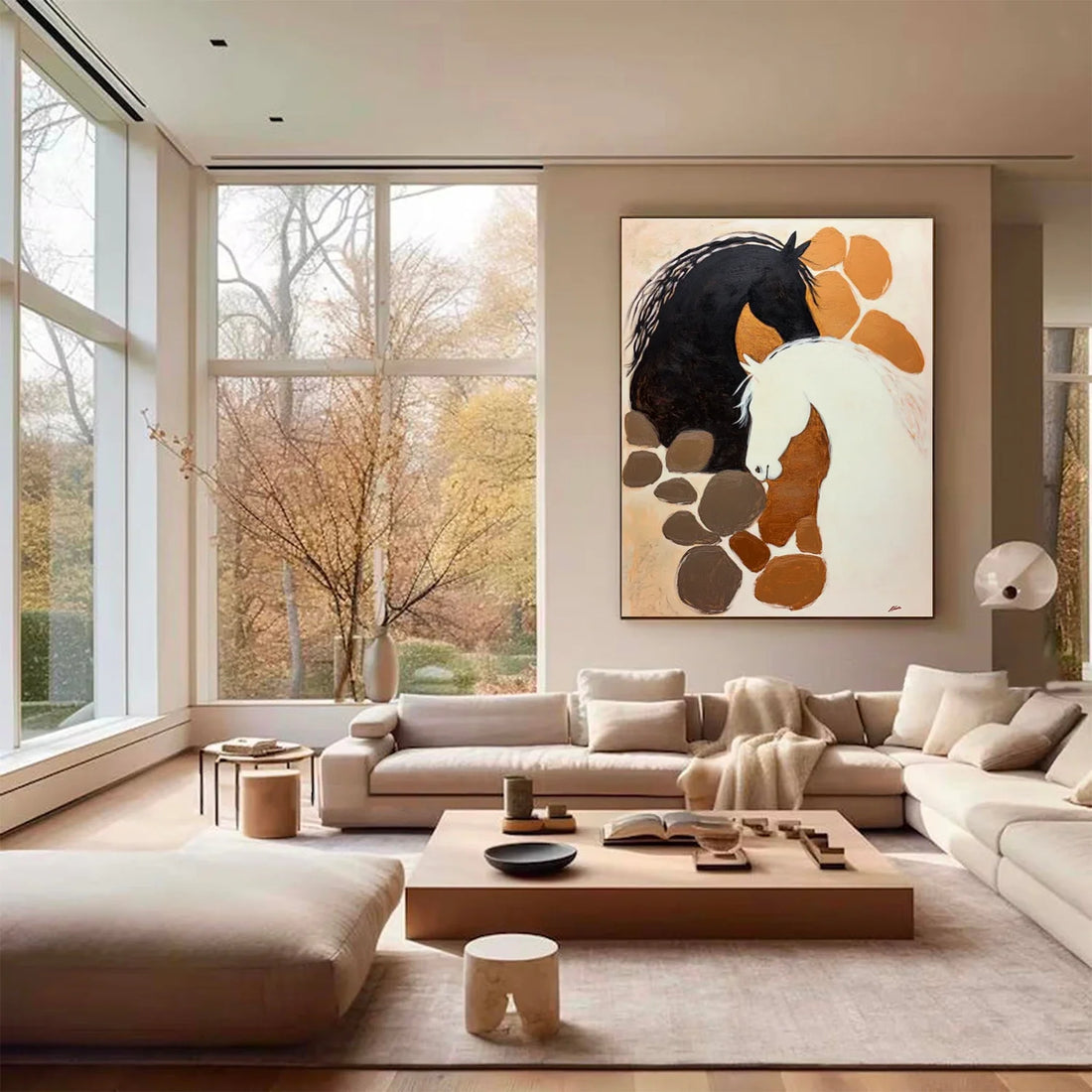Abstract Animal Horse Wall Art #AL181