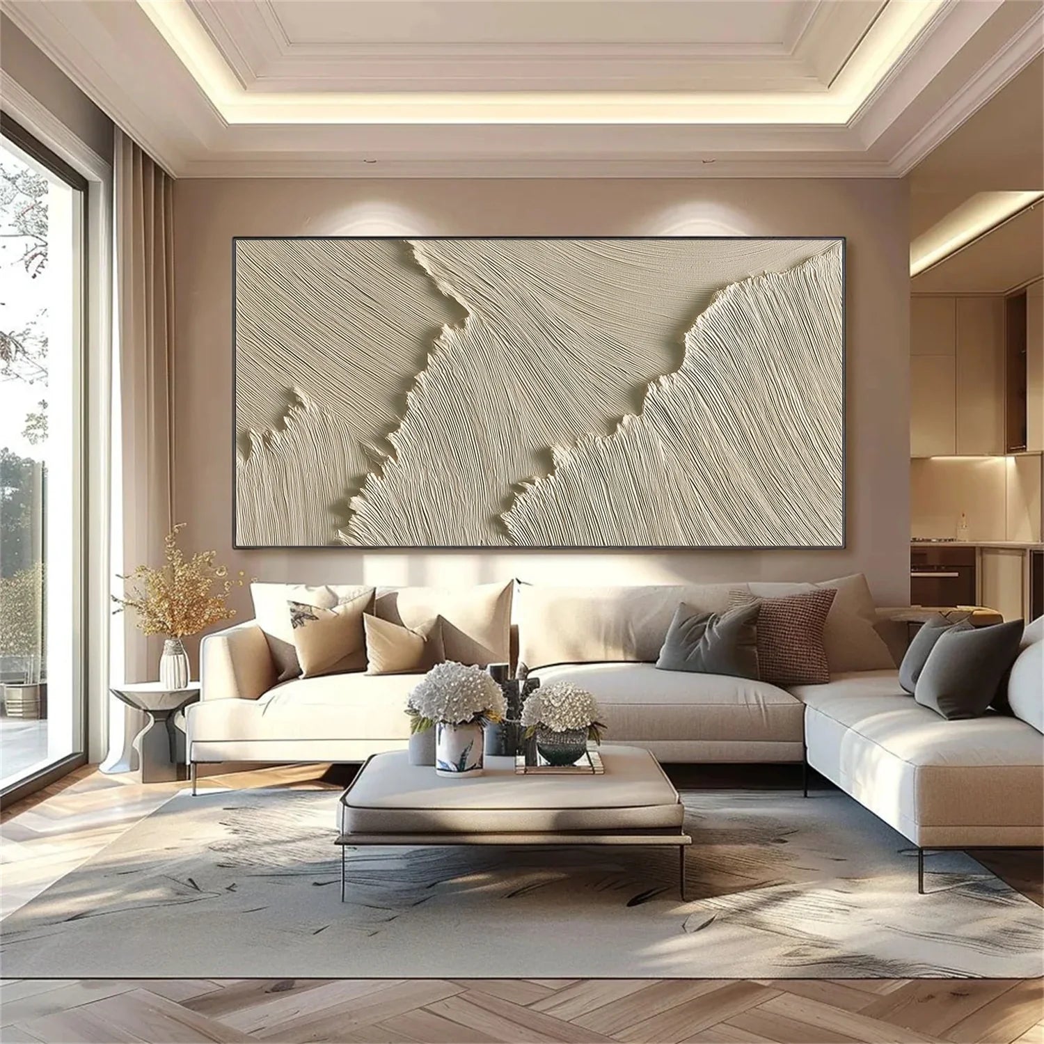 Sea & Sky Minimalist Textured Wall Art #MS245