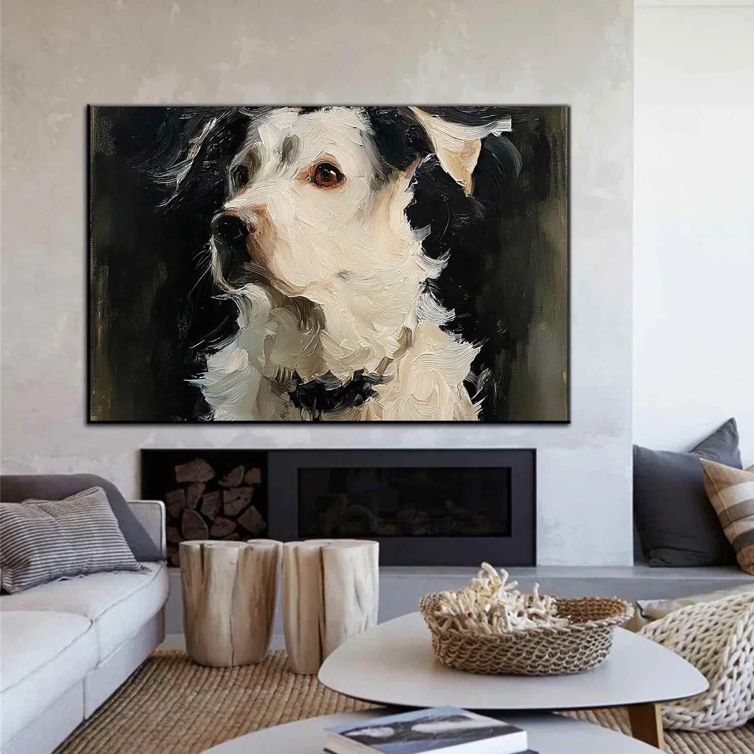 Abstract Animal Dog Wall Art #AL194