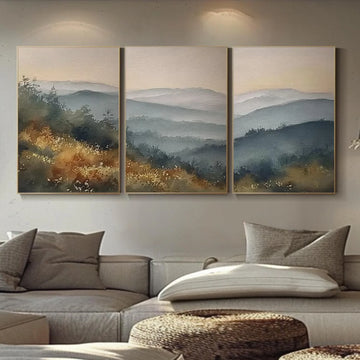 Flower & Tree Abstract Wall Art Set of 3 #ML156