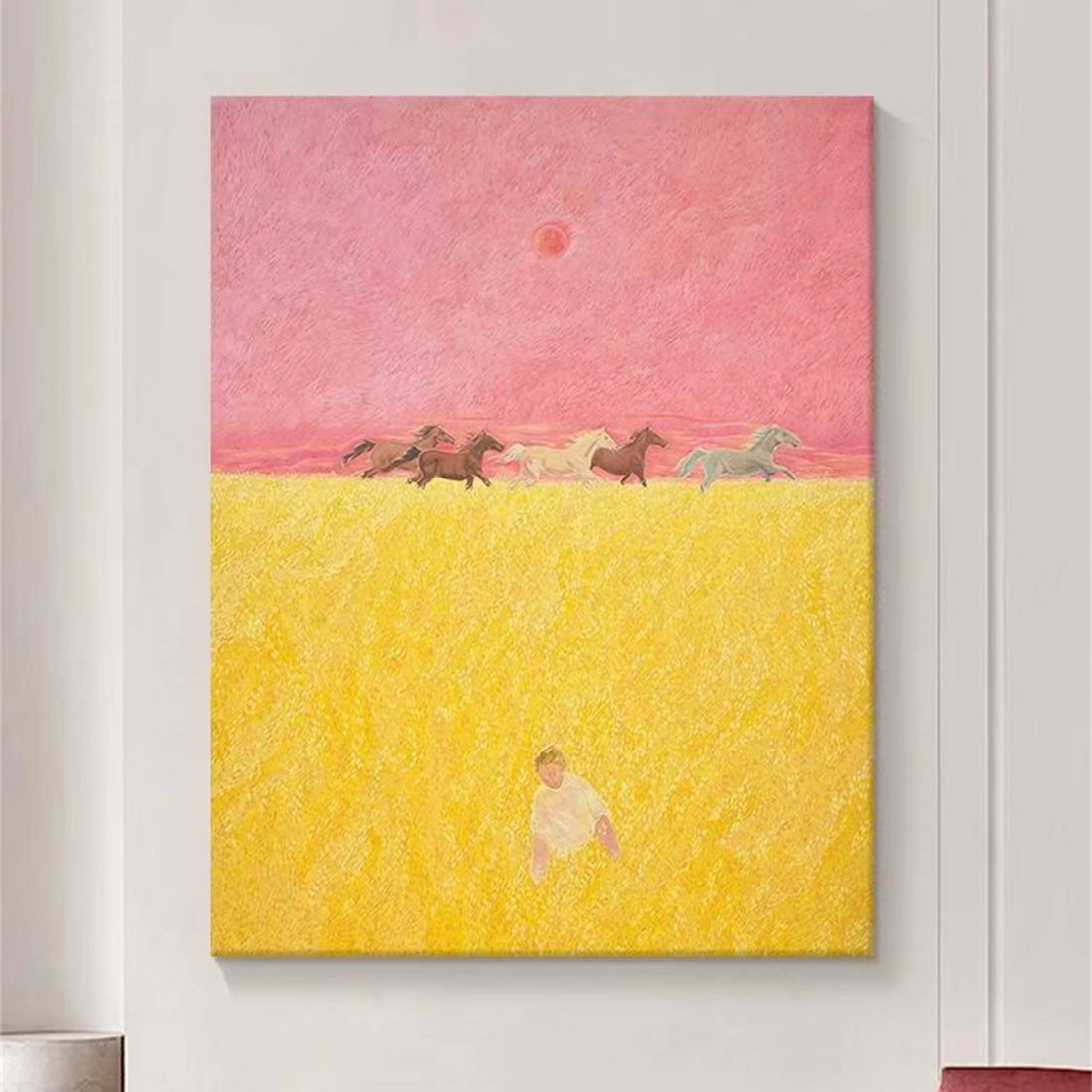 Colorful Horse Abstract Animal Wall Art #AL026