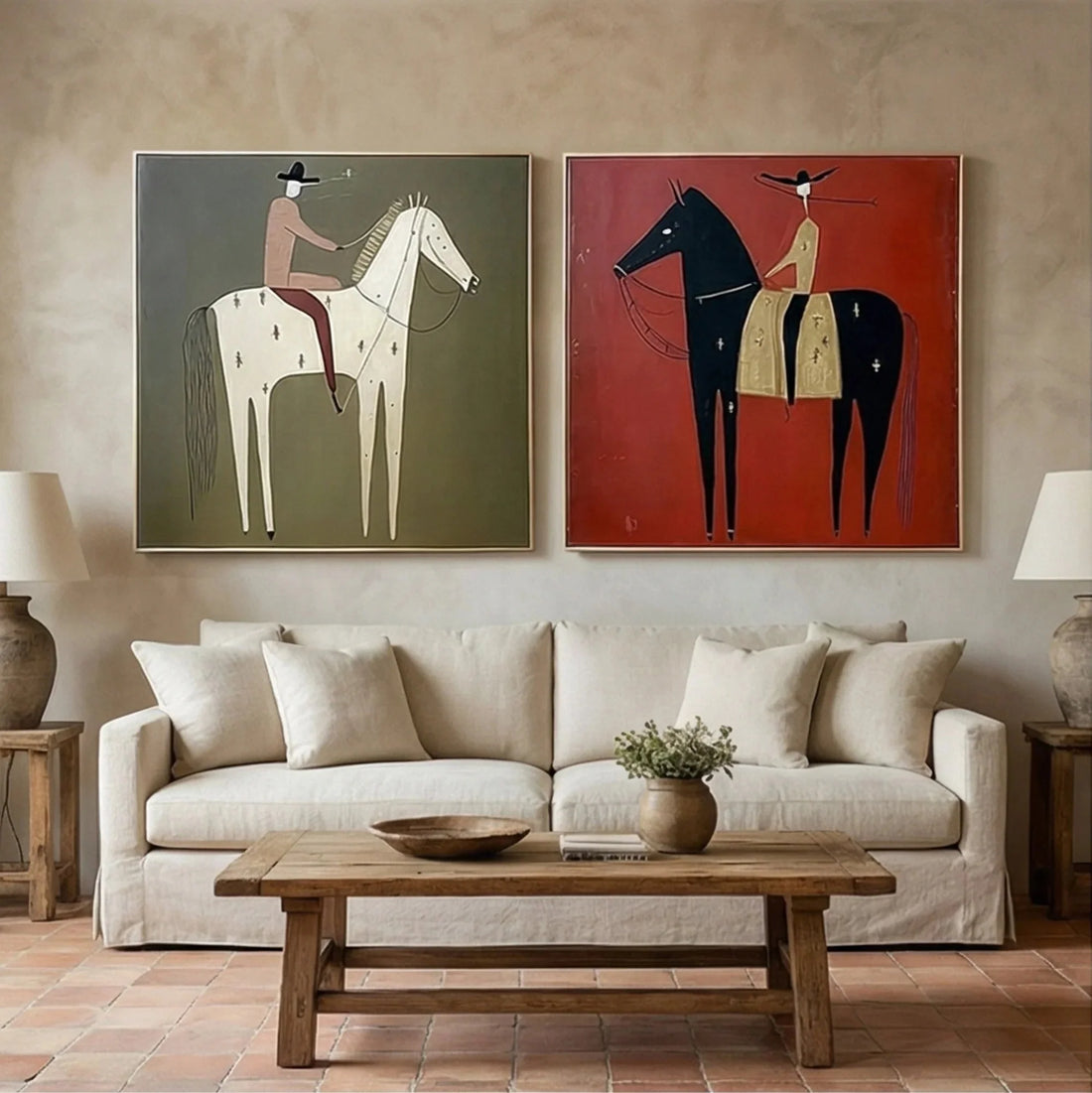 Vintage Americana Art Set of 2 #VA016
