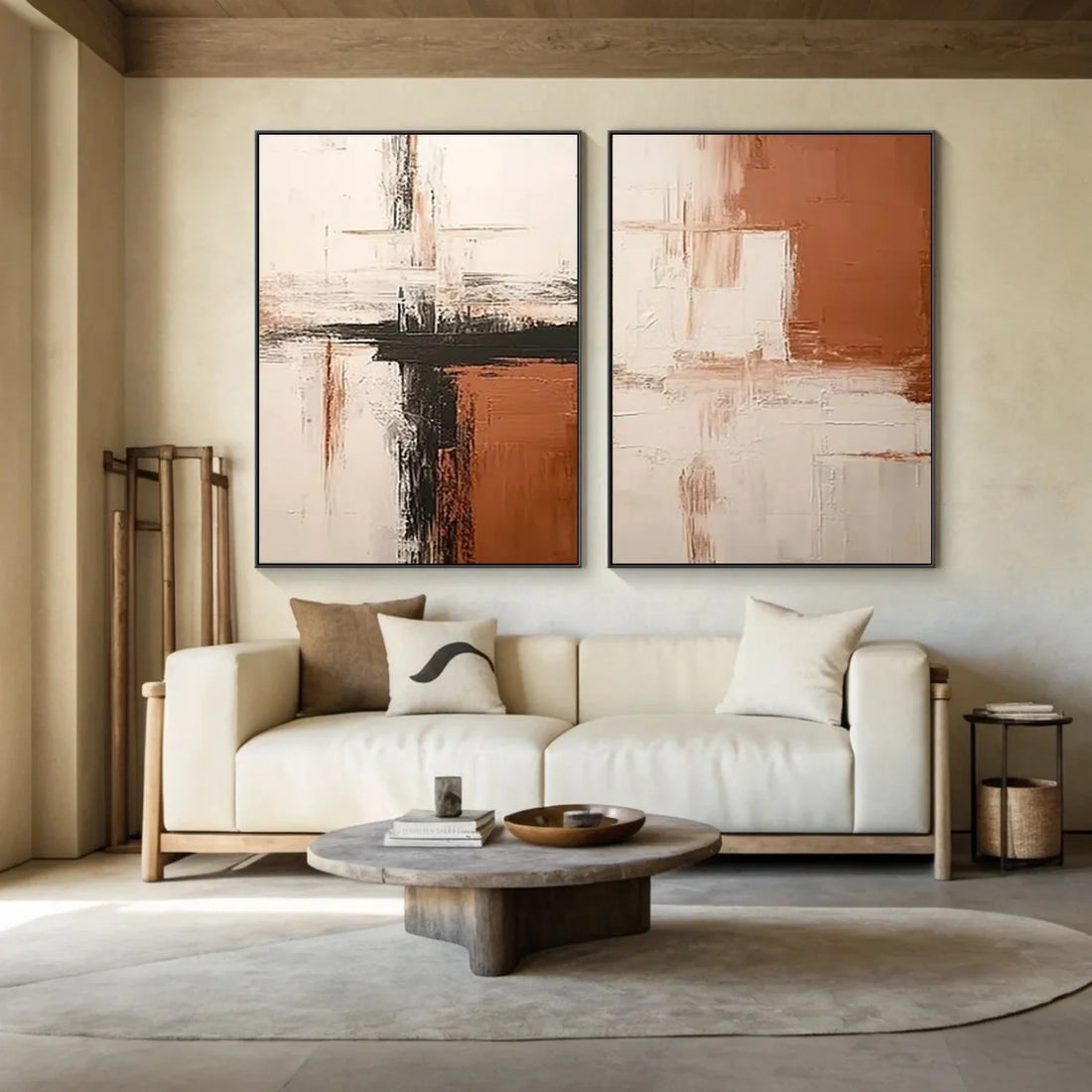 Abstract Canvas Art Set of 2 #WS1019
